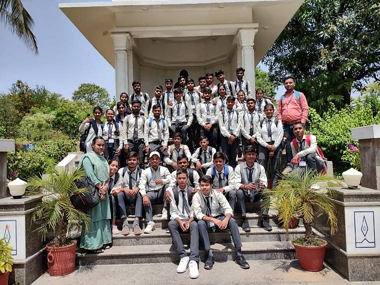 Students on an educational visit